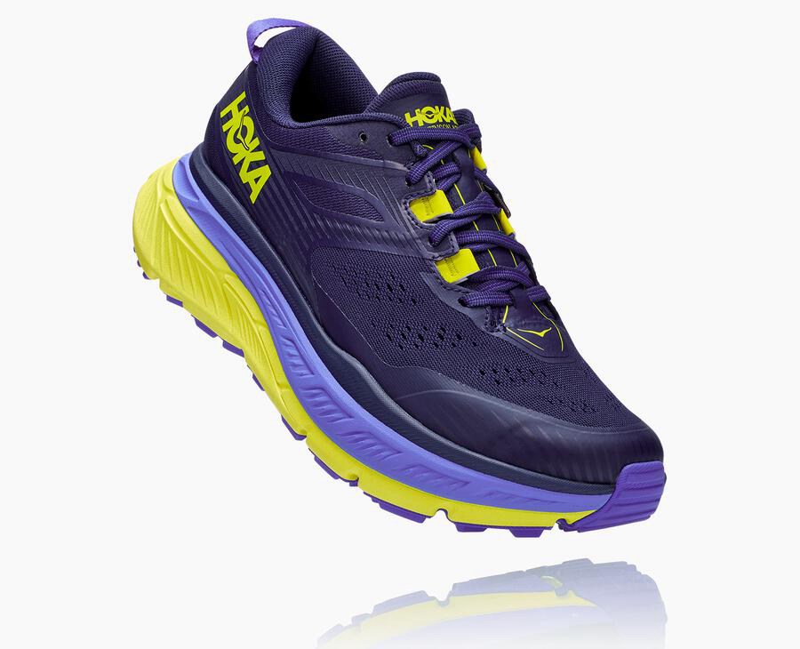 Tenis Trail Hoka One One Masculino Azuis/Verdes - Stinson Atr 6 - 257-RBLEPM